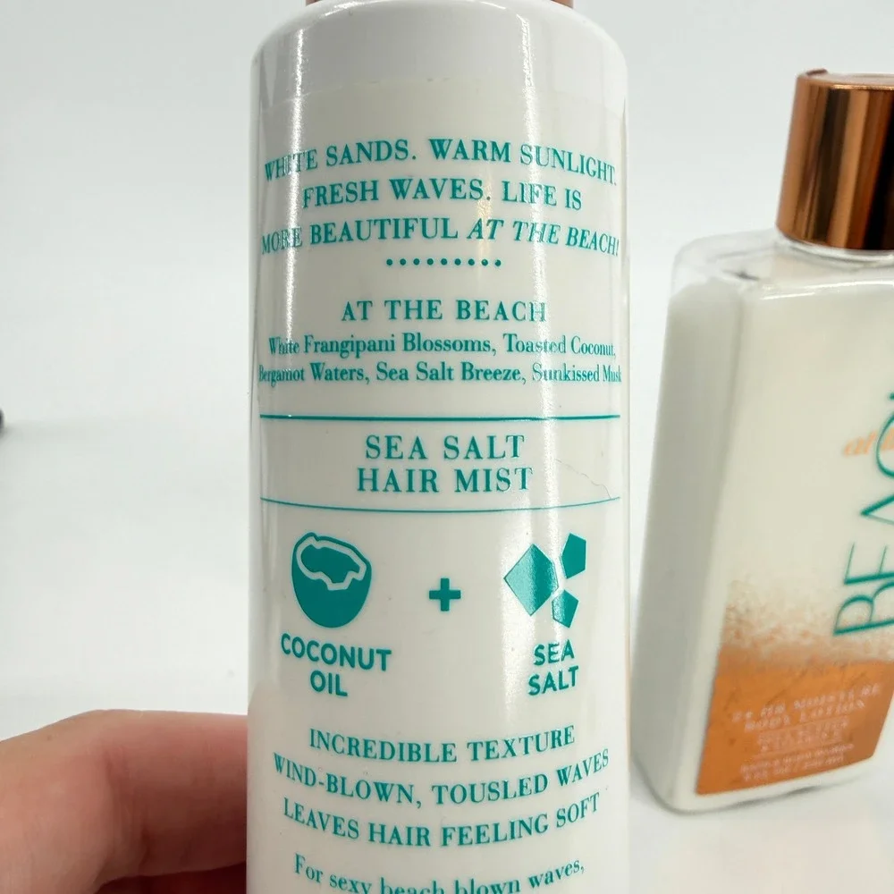 Bath & Body Works Lotion & Hair Mist Women OS White At The Beach Set - Picture 11 of 15